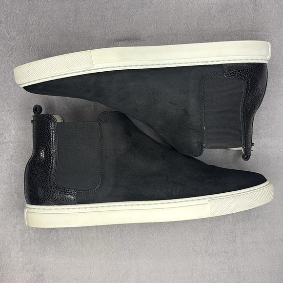 Lanvin Black Suede Chelsea Sneaker Boots 41 EU 8 US Made in Italy - Picture 10 of 11